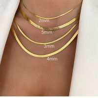 304 Stainless Steel Streetwear Plating Solid Color Necklace main image 3