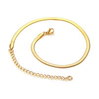 201 Stainless Steel INS Style Retro Simple Style Plating Solid Color Necklace sku image 7