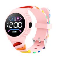 Cute Colorful Buckle Electronic Kids Watches sku image 7
