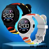 Cute Colorful Buckle Electronic Kids Watches main image 1