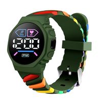 Cute Colorful Buckle Electronic Kids Watches sku image 4