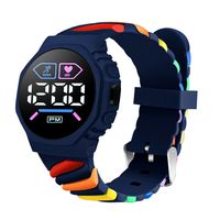 Cute Colorful Buckle Electronic Kids Watches sku image 6