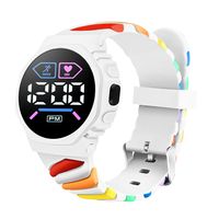 Cute Colorful Buckle Electronic Kids Watches sku image 8