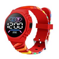 Cute Colorful Buckle Electronic Kids Watches sku image 3
