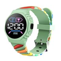 Cute Colorful Buckle Electronic Kids Watches sku image 5