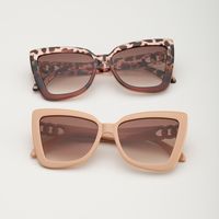 Elegant Basic Gradient Color Leopard Ac Cat Eye Full Frame Women's Sunglasses main image 3