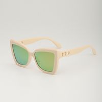 Elegant Basic Gradient Color Leopard Ac Cat Eye Full Frame Women's Sunglasses sku image 4