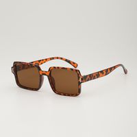 Elegant Basic Leopard Ac Square Full Frame Women's Sunglasses sku image 2