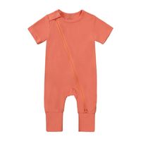 Casual Solid Color Bamboo Fiber Baby Clothing Sets main image 2
