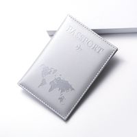 Unisex Solid Color Pu Leather Open Card Holders sku image 3