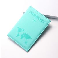 Unisex Solid Color Pu Leather Open Card Holders sku image 6