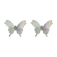 Fairy Style Sweet Butterfly Cloth Women's Ear Studs main image 3