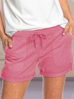 Women's Daily Street Streetwear Solid Color Shorts Drawstring Casual Pants Shorts main image 3