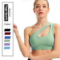 Sports Solid Color Nylon Irregular Collar Active Tops Vest main image 2