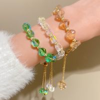 Ins Style Beach Simple Style Solid Color Natural Stone Beaded Bracelets main image 1
