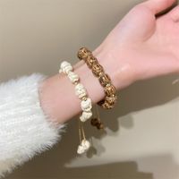 Ins Style Beach Simple Style Solid Color Natural Stone Beaded Bracelets main image 5