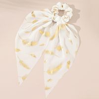 Ins Style Modern Style Artistic Feather Cloth Printing Hair Clip main image 3