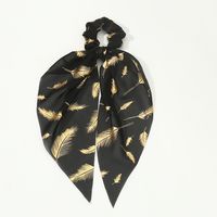 Ins Style Modern Style Artistic Feather Cloth Printing Hair Clip main image 2