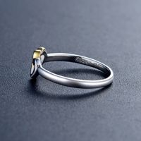 Sweet Simple Style Heart Shape Sterling Silver Plating Hollow Out Rhodium Plated Rings main image 3