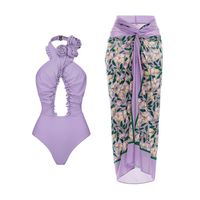 Women's Sexy Solid Color Printing One Piece main image 1