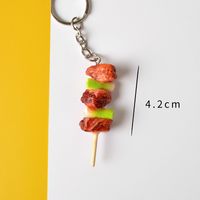 Cute Funny Food Pvc Unisex Bag Pendant Keychain sku image 2