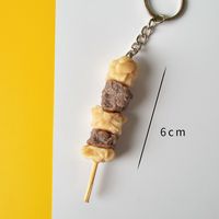 Cute Funny Food Pvc Unisex Bag Pendant Keychain sku image 8