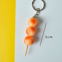 Cute Funny Food Pvc Unisex Bag Pendant Keychain sku image 6