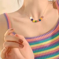Simple Style Heart Shape Alloy Copper Plating Inlay Artificial Pearls Women's Layered Necklaces sku image 73