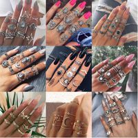 Retro Geometric Alloy Plating Gold Plated Silver Plated Women's Rings main image 1