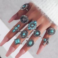 Vintage Style Geometric Alloy Metal Brass Plating Gold Plated Silver Plated Women's Rings main image 6
