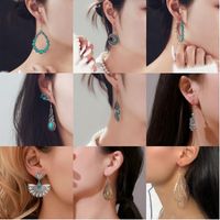 Vintage Style Geometric Metal Brass Plating Gold Plated Silver Plated Women's Drop Earrings main image 1
