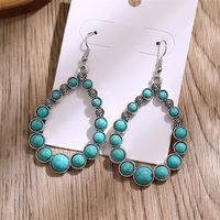 Vintage Style Geometric Metal Brass Plating Gold Plated Silver Plated Women's Drop Earrings sku image 13