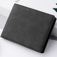 Men's Solid Color Pu Leather Open Card Holders main image 5