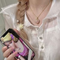 Fashion Heart Shape Alloy Women's Pendant Necklace 1 Piece sku image 2