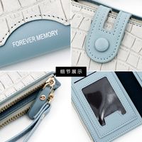 Women's Solid Color Pu Leather Buckle Wallets main image 4