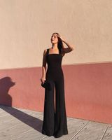 Women's Daily Sexy Simple Style Solid Color Full Length Backless Jumpsuits main image 4