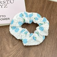Fashion Flower Synthetic Fibre Pleated Hair Tie 1 Piece sku image 121