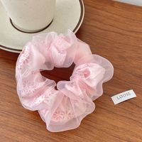 Fashion Flower Synthetic Fibre Pleated Hair Tie 1 Piece sku image 141