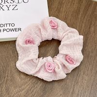 Fashion Flower Synthetic Fibre Pleated Hair Tie 1 Piece sku image 127