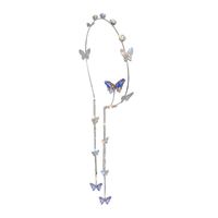 Shiny Butterfly Alloy Diamond Hair Band main image 1