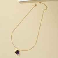 Casual Simple Style Irregular Alloy Inlay Resin Women's Pendant Necklace main image 6