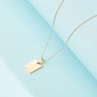 Casual Simple Style Letter Plating Stainless Steel Women'S Pendant Necklace main image 3