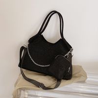 Women's Large Pu Leather Solid Color Streetwear Square Zipper Handbag main image 4