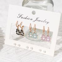 1 Set Sweet Flower Butterfly Alloy Silver Plated Women's Earrings main image 8