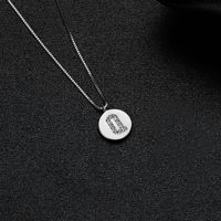 Style Simple Lettre Argent Sterling Incruster Zircon Pendentif sku image 17