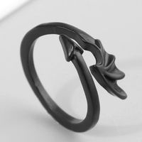 Einfacher Stil Toller Stil Flügel Legierung Unisex Offener Ring sku image 1