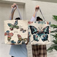 Women's Ethnic Style Butterfly Canvas Shopping Bags main image 1