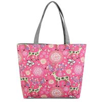 Women's Classic Style Flower Canvas Shopping Bags sku image 6