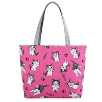 Mujeres Estilo Clásico Flor Lienzo Bolsa De La Compra sku image 10