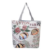 Women's Ethnic Style Letter Canvas Shopping Bags sku image 10